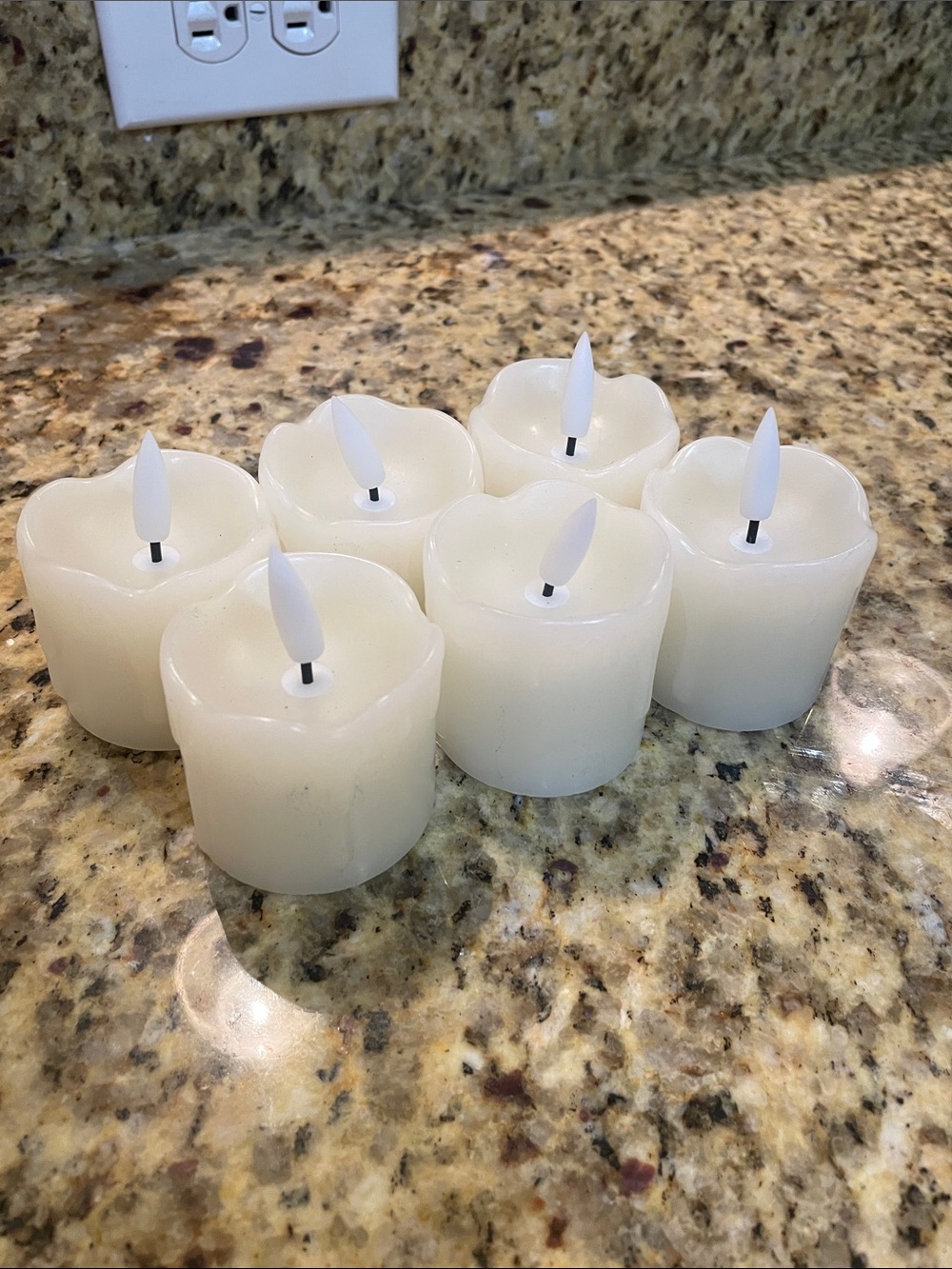 Ivory Flameless LED Votive Candles - Set of 6